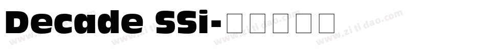 Decade SSi字体转换